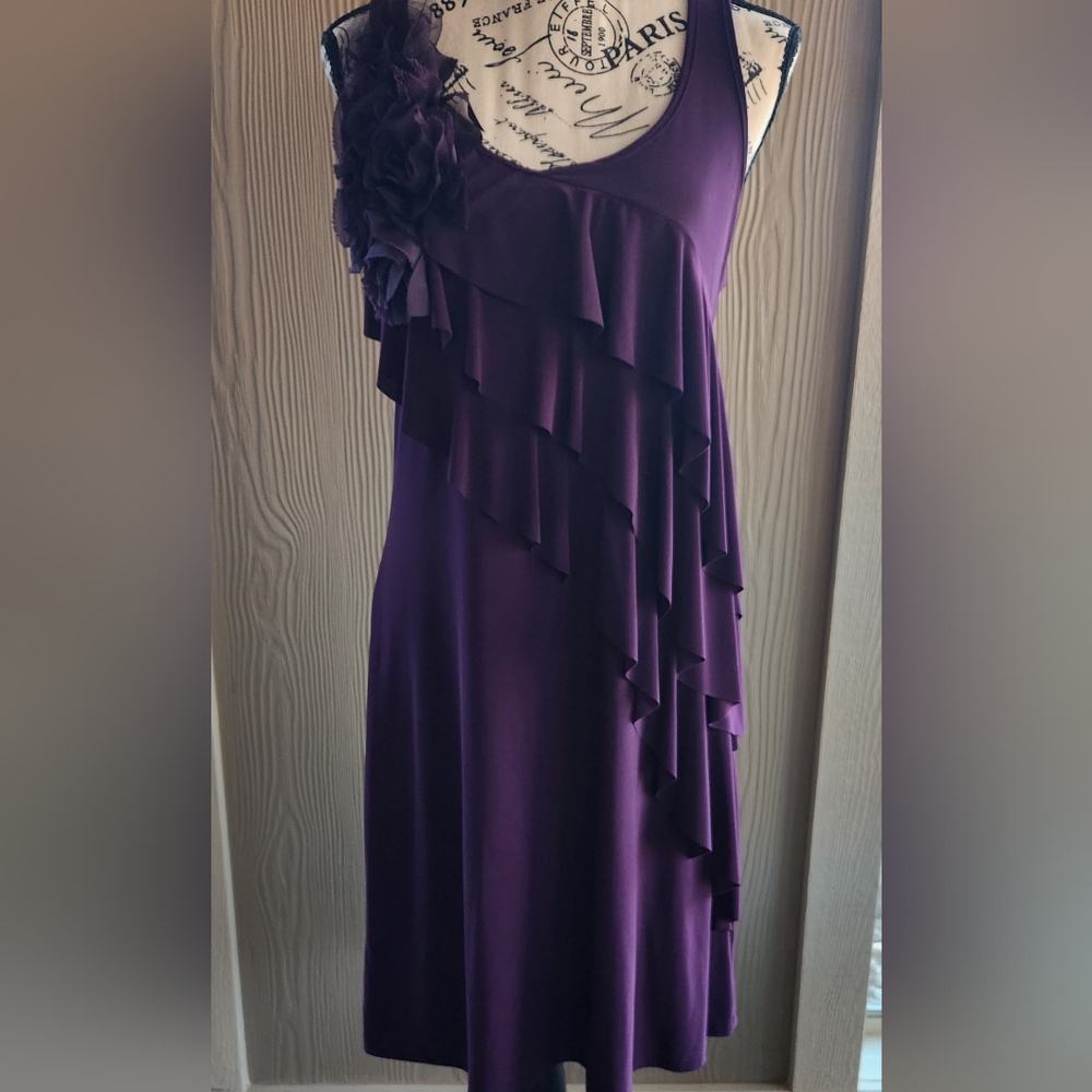 Nic&Dom Purple Ruffle Dress - Picture 3 of 13